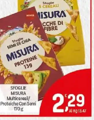 Sfoglie Misura multicereali