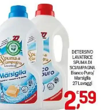 Detersivo lavatrice Spuma di Sciampagna