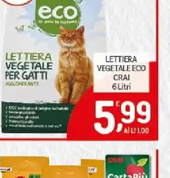 Lettiera vegetale Eco Crai