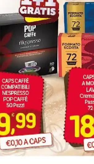 Caps caffè compatibili Nespresso Pop Caffè