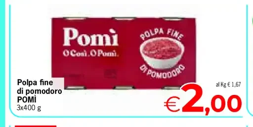 Polpa fine di pomodoro