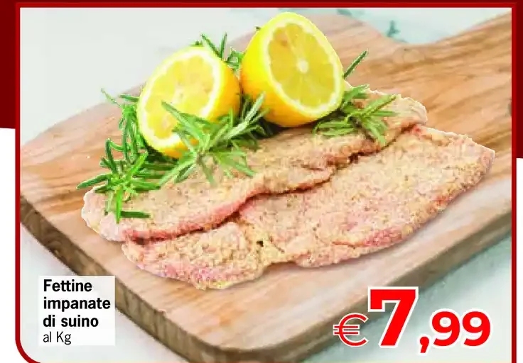 Fettine impanate di suino