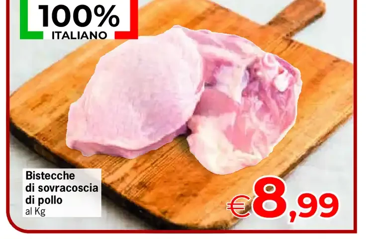 Bistecche di sovracoscia di pollo