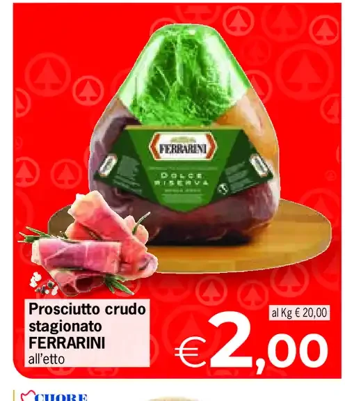 Prosciutto crudo stagionato Ferrarini