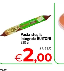 Pasta sfoglia integrale Buitoni