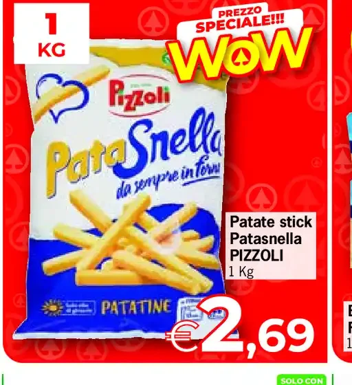 Patate stick Patasnella Pizzoli