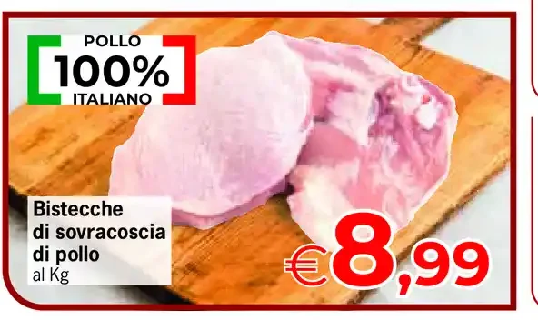 Bistecche di sovracoscia di pollo