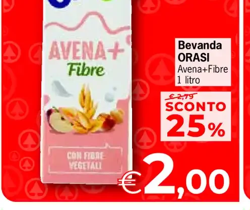 Bevanda Orasi Avena+Fibre