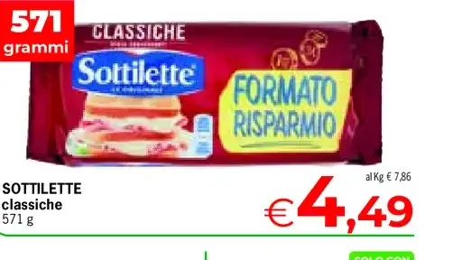 Sottilette classiche
