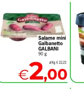 Salame mini Galbanetto Galbani