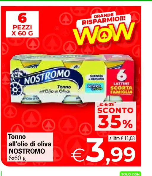 Tonno all’olio di oliva Nostromo