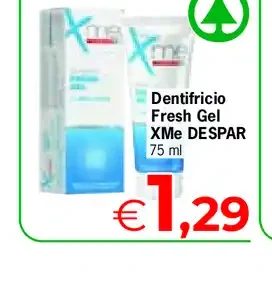 Dentifricio Fresh Gel XMe Despar