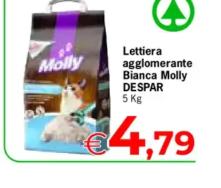 Lettiera agglomerante Bianca Molly Despar