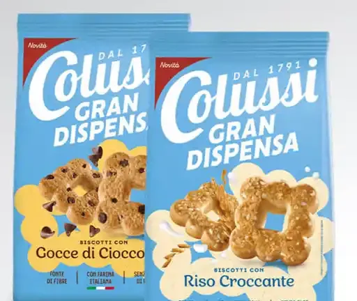 Biscotti Colussi Gran Dispensa riso/cioccolato/integrale gr.565