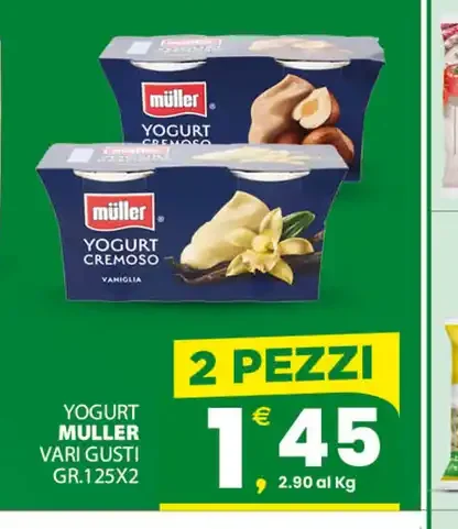 Yogurt Muller vari gusti gr.125x2