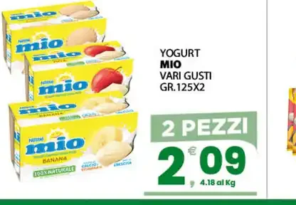 Yogurt Mio vari gusti gr.125x2