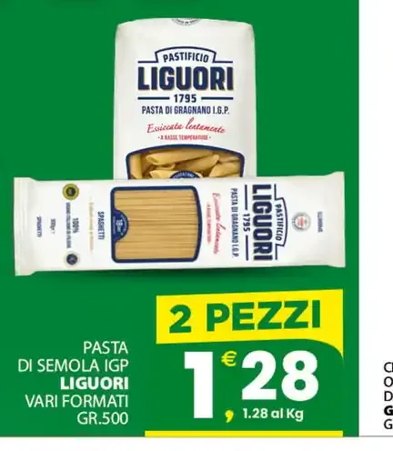 Pasta di semola IGP Liguori vari formati gr.500