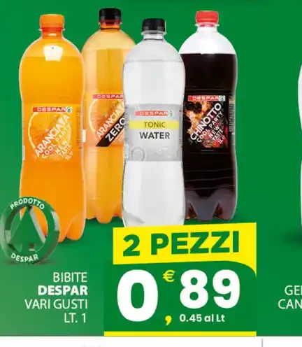 Bibite Despar vari gusti lt.1