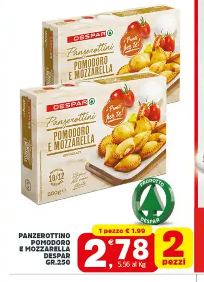 Panzerottini pomodoro e mozzarella Despar