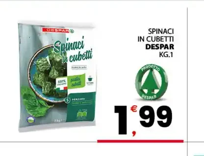 Spinaci in cubetti Despar