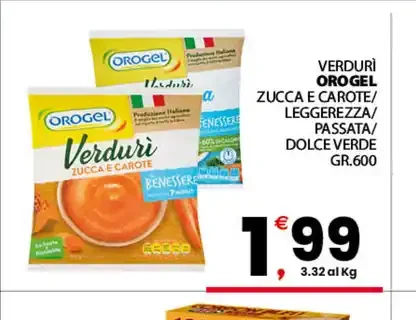 Verdure Orogel zucca e carote