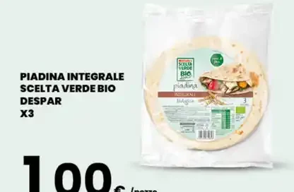 Piadina integrale Scelta Verde Bio Despar