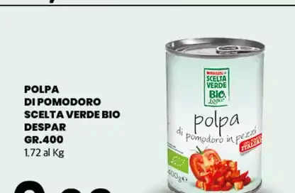 Polpa di pomodoro Scelta Verde Bio Despar