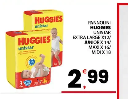 Pannolini Huggies Unistar