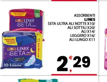 Assorbenti Lines Seta