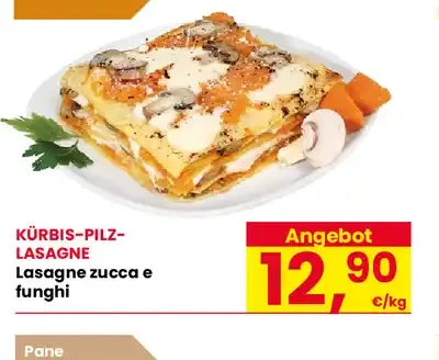 Lasagna zucca e funghi