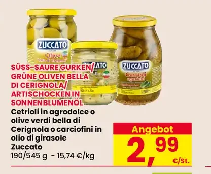 Cetriolini o olive verdi belli di Cerignola o carciofini