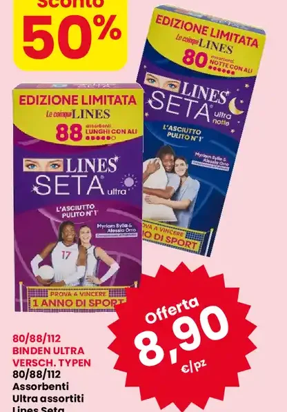 Assorbenti Lines Seta