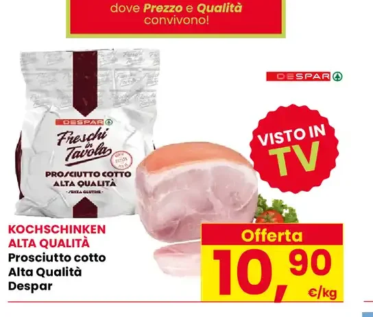 Prosciutto cotto Alta Qualità Despar