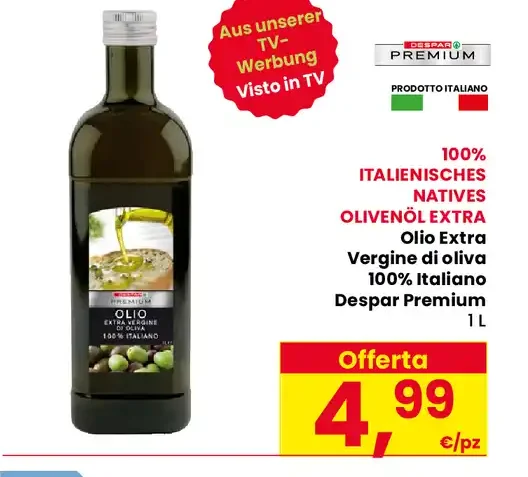 Olio extra vergine di oliva Despar Premium