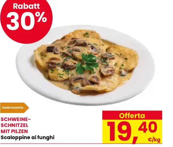 Scaloppine ai funghi