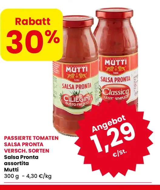 Salsa pronta assortita
