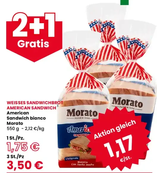 Panino sandwich bianco