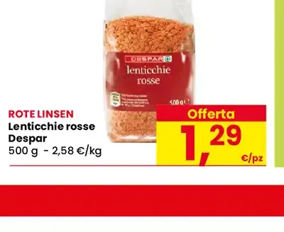 Lenticchie rosse