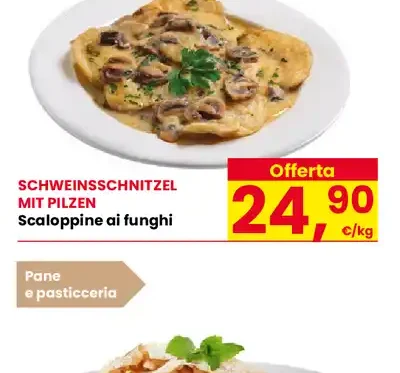Scaloppine ai funghi