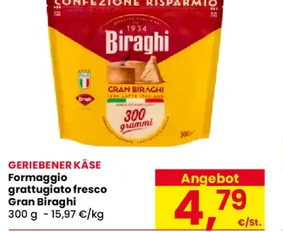 Formaggio grattugiato fresco Gran Biraghi