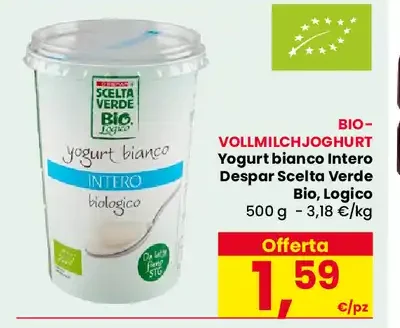 Yogurt bianco intero bio