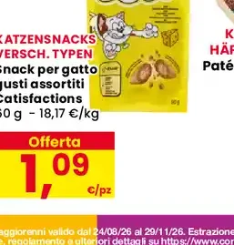 Snack per gatto Catisfactions