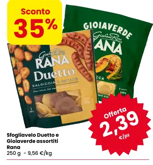 Sfogliavelo Duetto e Gioiaverde assortiti Rana