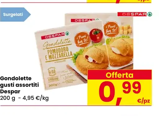 Gondolette gusti assortiti Despar