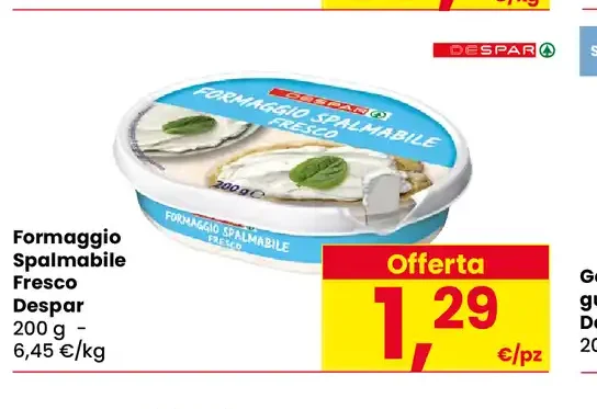 Formaggio Spalmabile Fresco Despar
