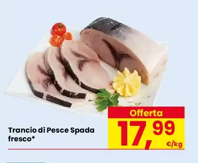 Trancio di pesce spada fresco