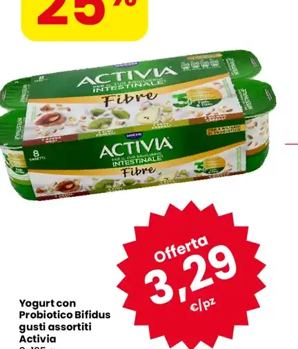 Yogurt con probiotico Bifidus Activia