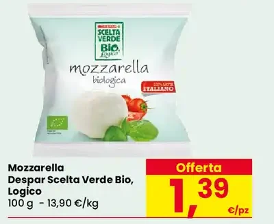 Mozzarella biologica