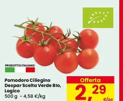 Pomodoro ciliegino biologico