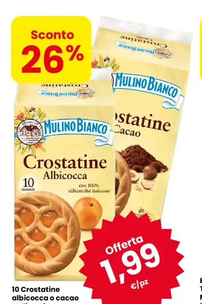 Crostatine albicocca o cacao